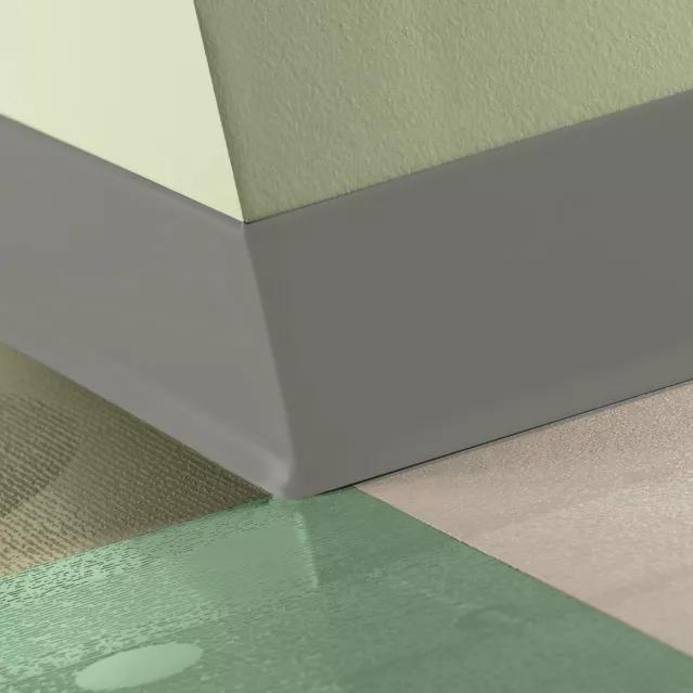 Tarkett Baseworks 4 inch Thermoset Rubber Wall Base Type TS VN2 Stone Cottage 4 inch x 4' Pieces by 0.125 inch Cove (with Toe)