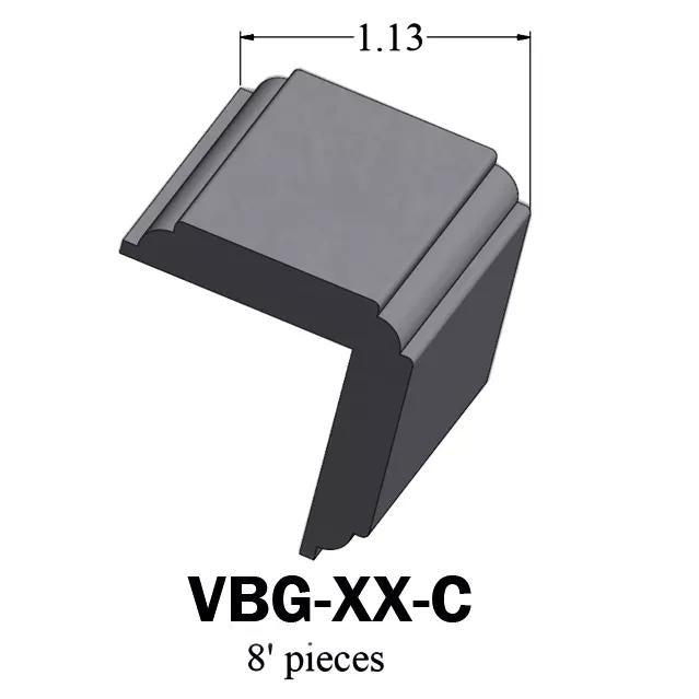 Tarkett / Johnsonite Millwork Corner Guard 1 1/4" x 8' by 1/4" TA9 Indigo – product image showing size, style, and brand details.