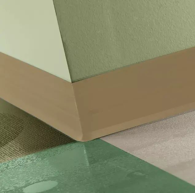 Tarkett / Johnsonite Perceptions Recess Toeless Base 4 1/4" 67 Old Gold 4.25" x 120' by 0.125" (120 LF/Box) Straight (Toeless)