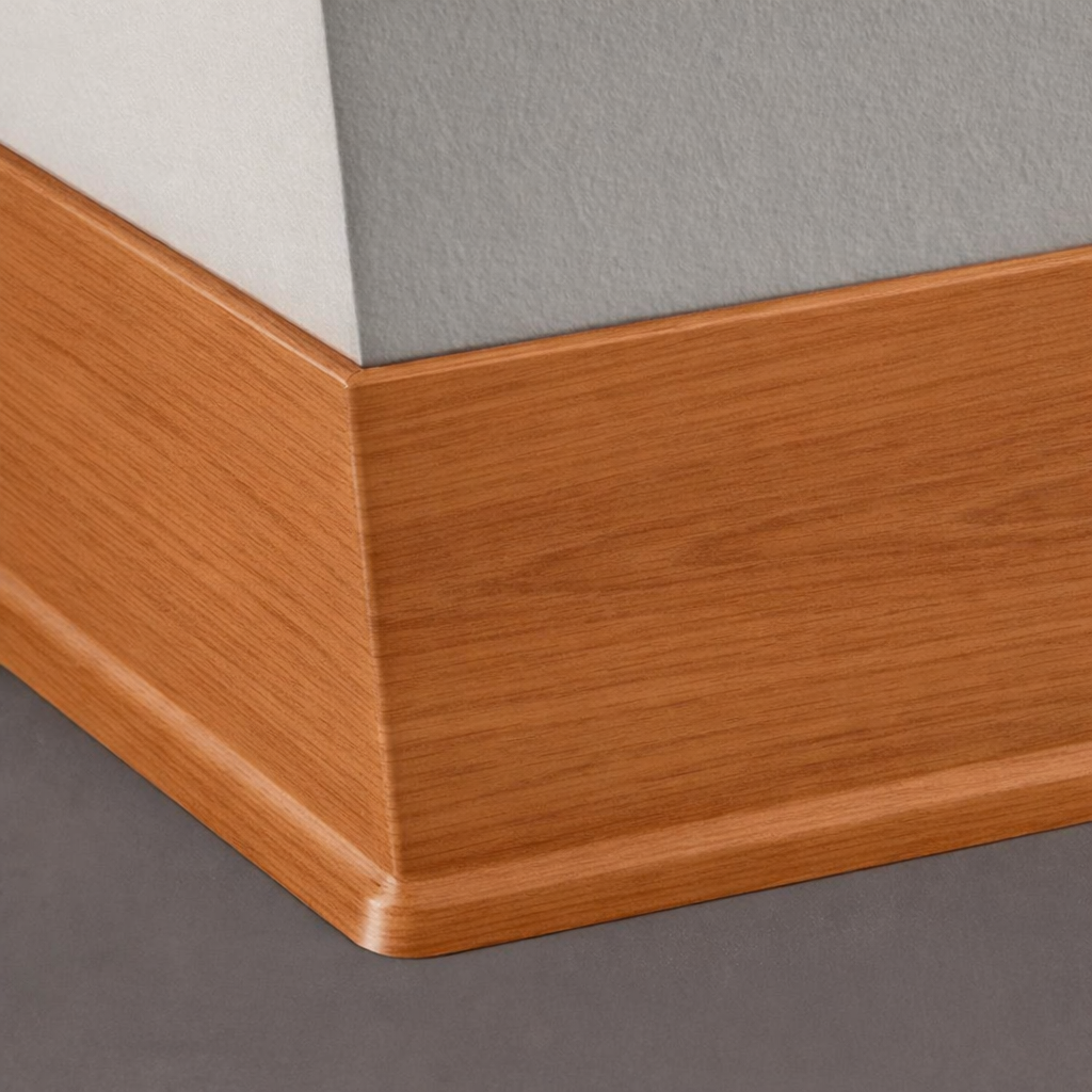 Tarkett / Johnsonite Masquerade Traditional Wall Base MS2 Warmed Cherry 4" x 4' Pieces by 1/8" Cove (with Toe)