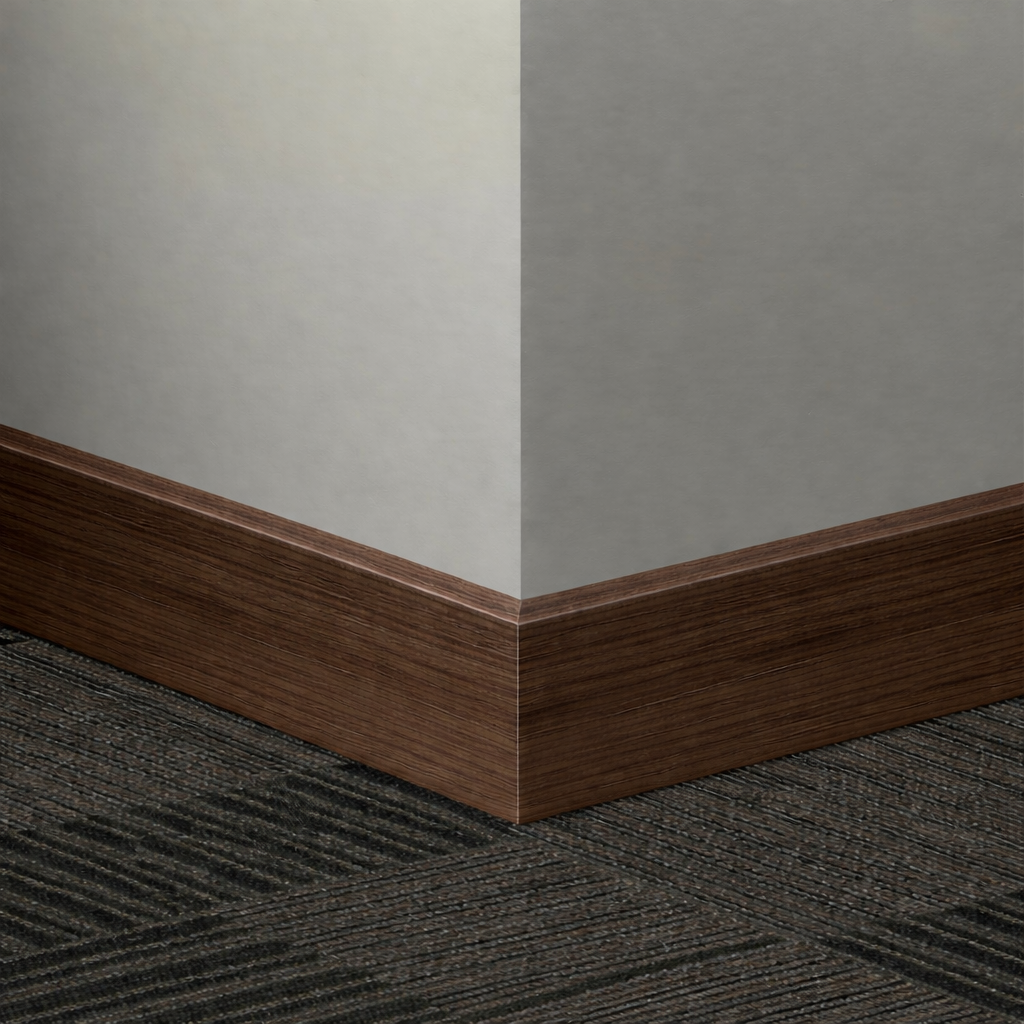 Tarkett / Johnsonite Masquerade Oblique MS4 Darkened Wenge 3" x 8' Pieces by 3/8" Straight (Toeless)