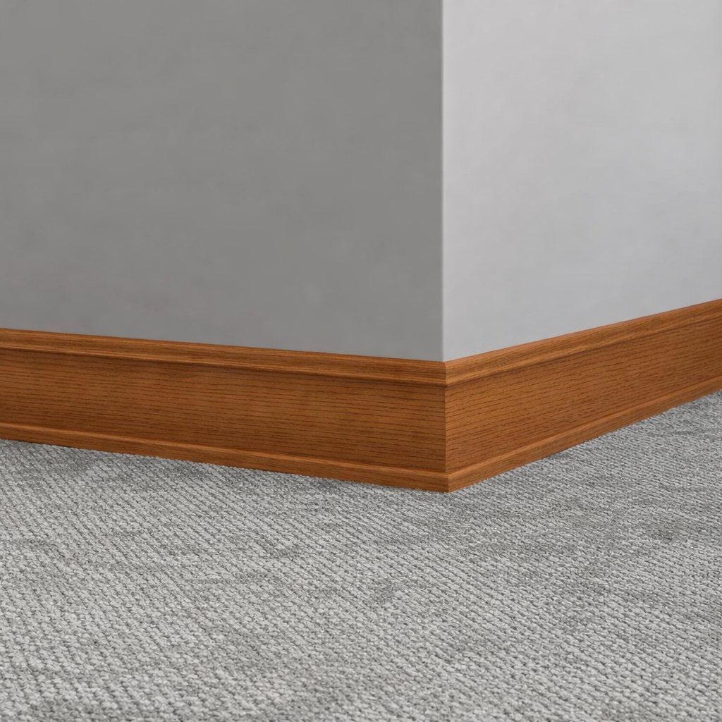 Tarkett / Johnsonite Masquerade Outline MS1 Aged Oak 3 1/2" x 8' Pieces by 5/16" Straight (Toeless)