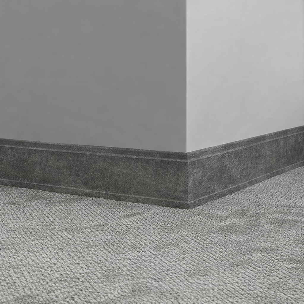 Tarkett / Johnsonite Masquerade Outline ML3 Concrete Charcoal 3 1/2" x 8' Pieces by 5/16" Straight (Toeless)