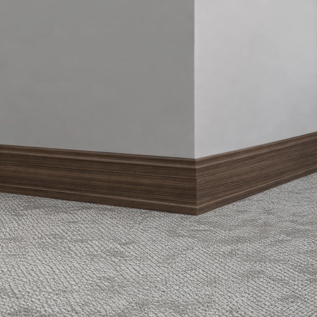 Tarkett / Johnsonite Masquerade Outline MS4 Darkened Wenge 3 1/2" x 8' Pieces by 5/16" Straight (Toeless)