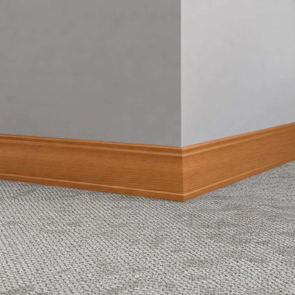 Tarkett / Johnsonite Masquerade Outline MS2 Warmed Cherry 3 1/2" x 8' Pieces by 5/16" Straight (Toeless)