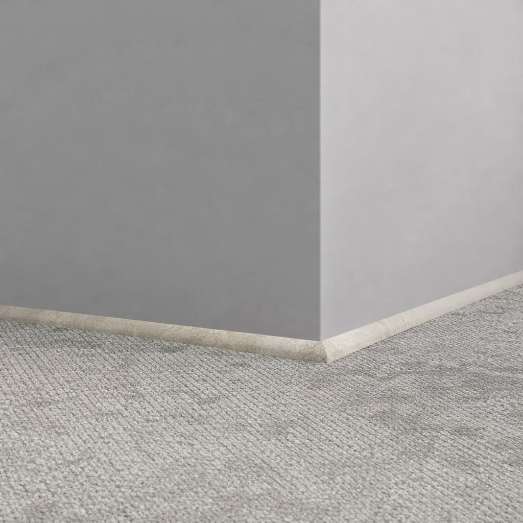 Tarkett / Johnsonite Masquerade Quarter Round A MK6 Concrete Fallow 1/2" x 8' Pieces by 1/2" Straight (Toeless)