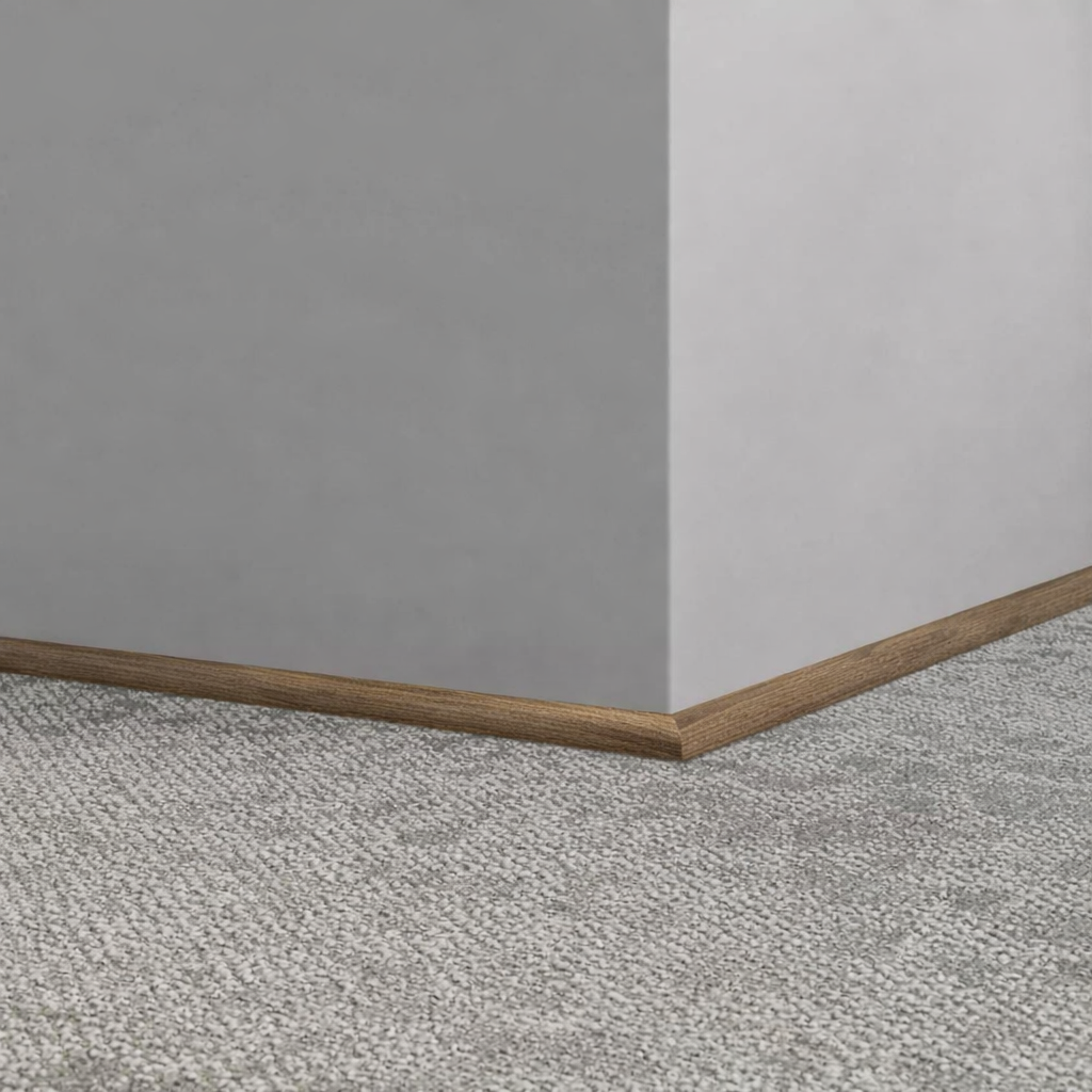 Tarkett / Johnsonite Masquerade Quarter Round A ME4 Seasoned Oak Falcon 1/2" x 8' Pieces by 1/2" Straight (Toeless)