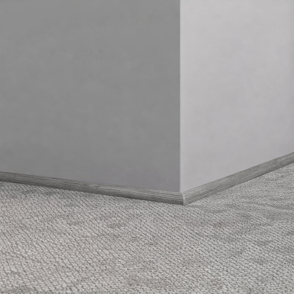 Tarkett / Johnsonite Masquerade Quarter Round A ME5 Seasoned Oak Peppercorn 1/2" x 8' Pieces by 1/2" Straight (Toeless)