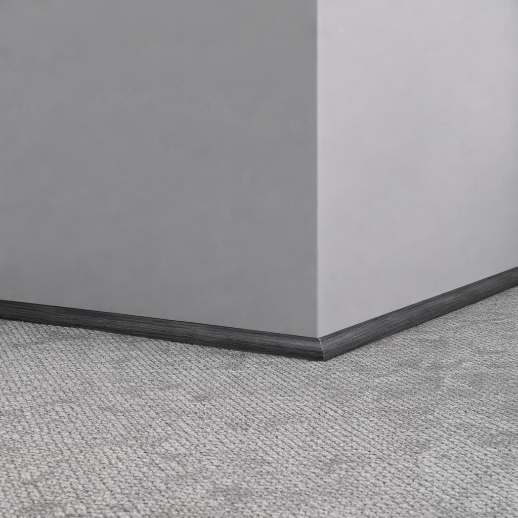 Tarkett / Johnsonite Masquerade Quarter Round A MF4 White Oak Espresso 1/2" x 8' Pieces by 1/2" Straight (Toeless)