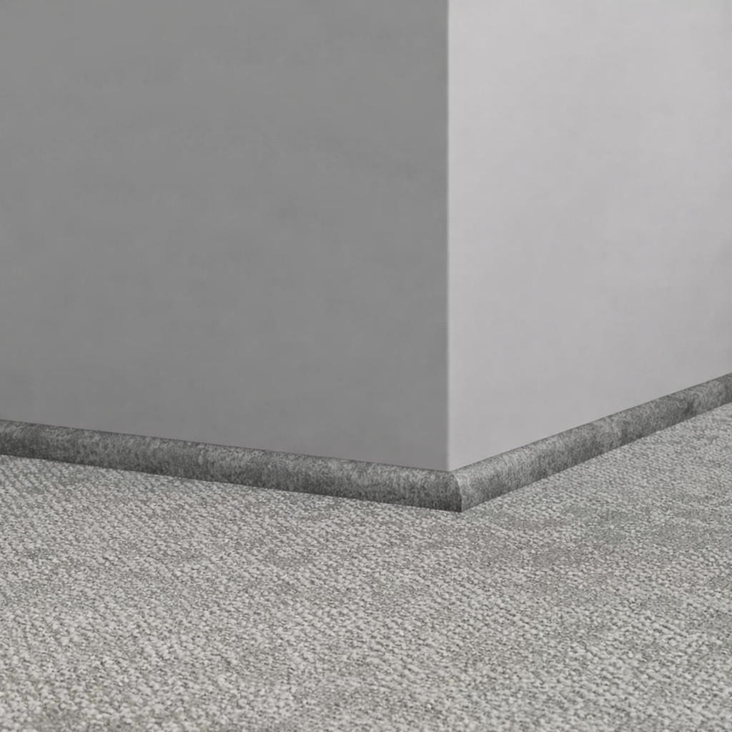 Tarkett / Johnsonite Masquerade Quarter Round D ML3 Concrete Charcoal 3/4" x 8' Pieces by 3/4" Straight (Toeless)