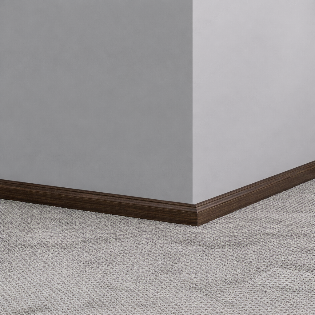 Tarkett / Johnsonite Masquerade Quarter Round D MS4 Darkened Wenge 3/4" x 8' Pieces by 3/4" Straight (Toeless)