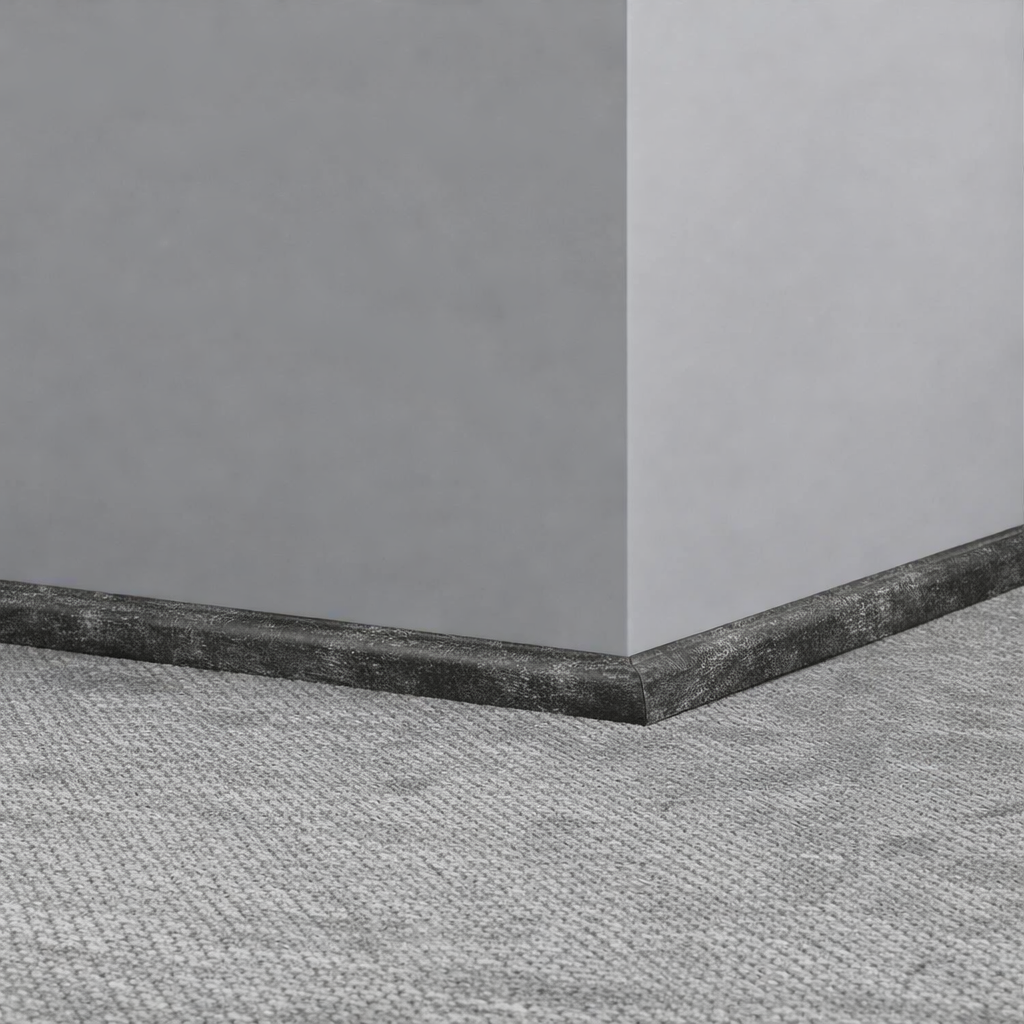 Tarkett / Johnsonite Masquerade Quarter Round D MK3 Metastone Ferro 3/4" x 8' Pieces by 3/4" Straight (Toeless)