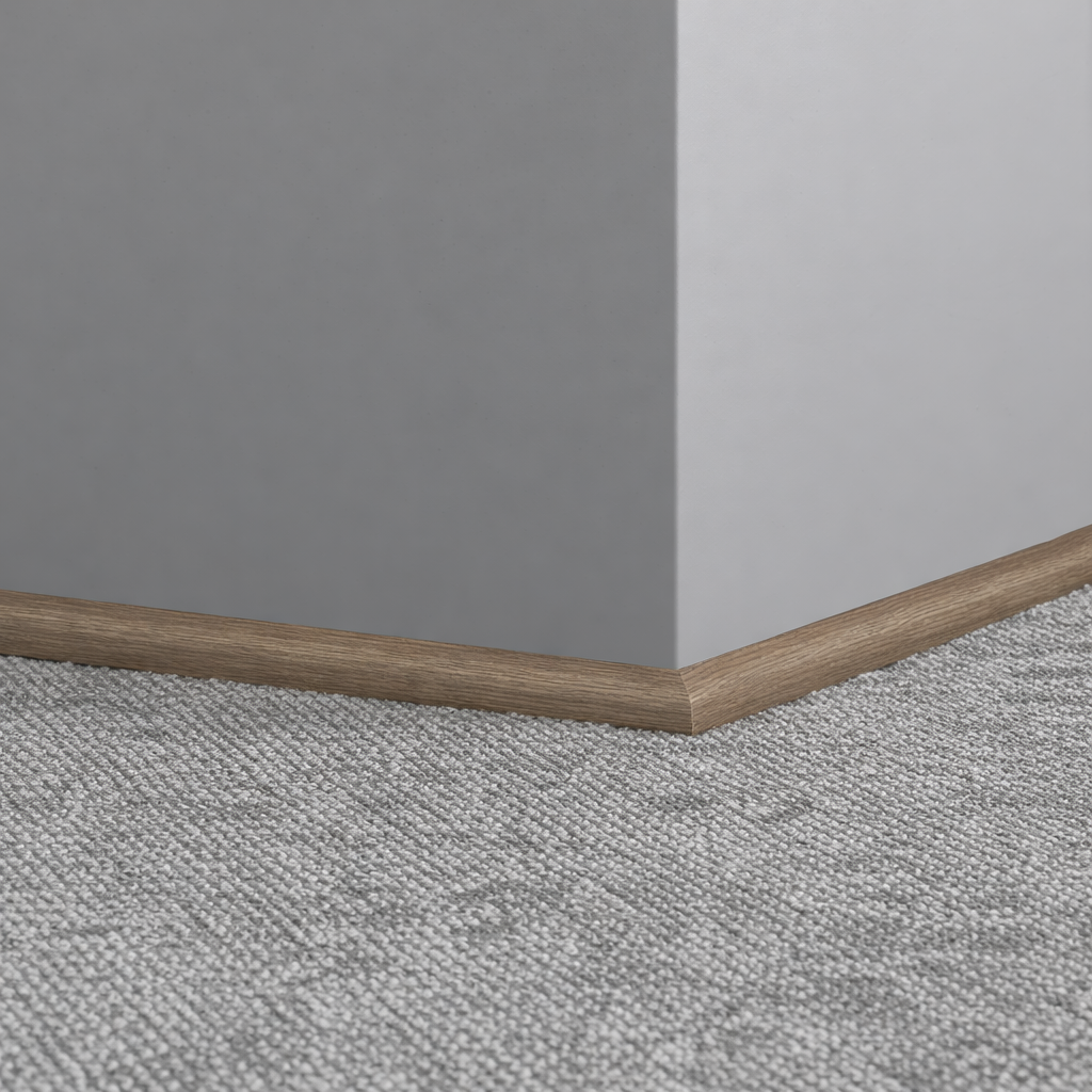 Tarkett / Johnsonite Masquerade Quarter Round D ME4 Seasoned Oak Falcon 3/4" x 8' Pieces by 3/4" Straight (Toeless)