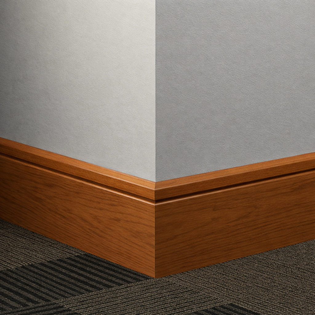 Tarkett / Johnsonite Masquerade Reveal MS1 Aged Oak 4 1/4" x 8' Pieces by 1/4" Straight (Toeless)