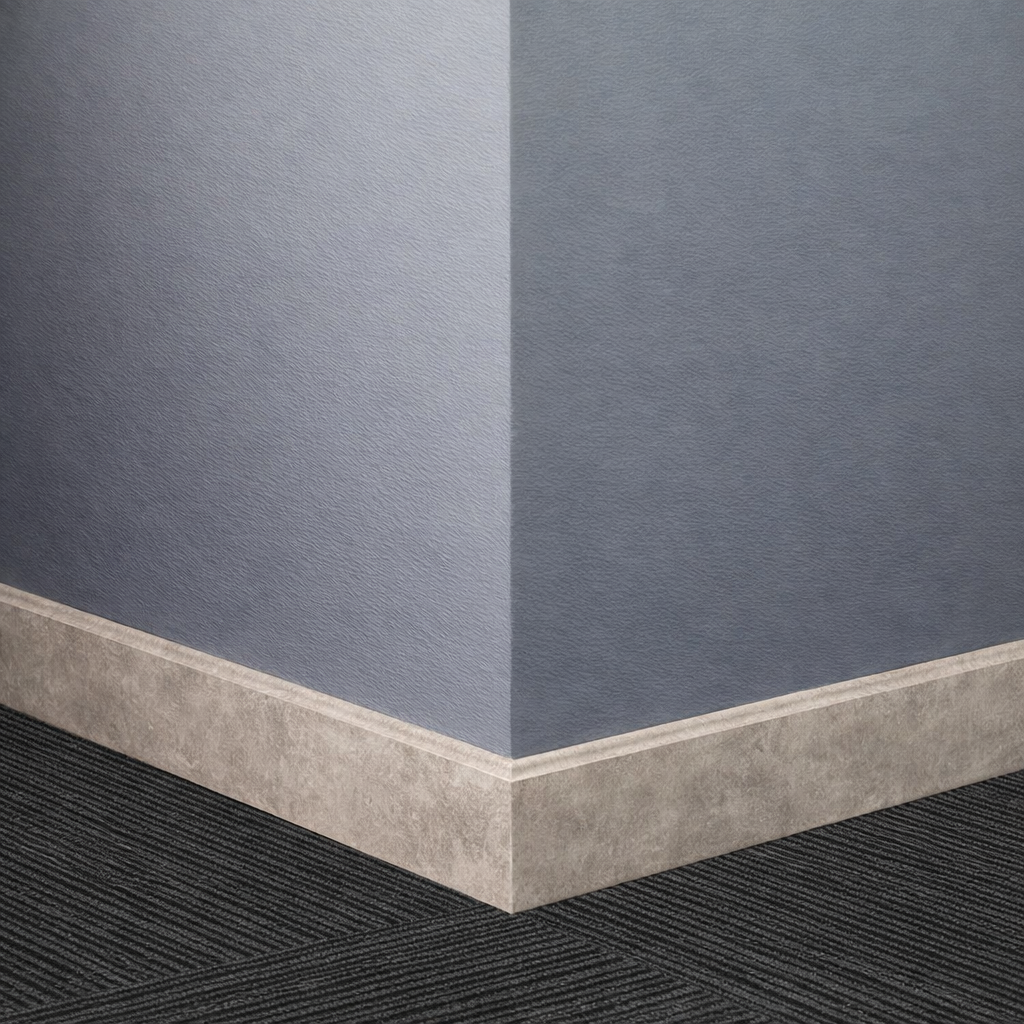 Tarkett / Johnsonite Masquerade Shoe Moulding
MK6 Concrete Fallow 1 1/2" x 8' Pieces by 1/4" Straight (Toeless)