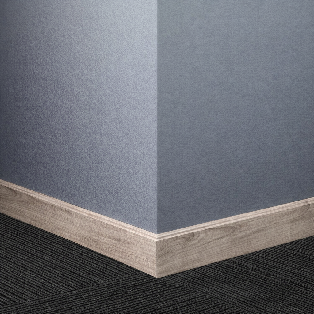 Tarkett / Johnsonite Masquerade Shoe Moulding
MF6 Native Pine Blanched Grey 1 1/2" x 8' Pieces by 1/4" Straight (Toeless)