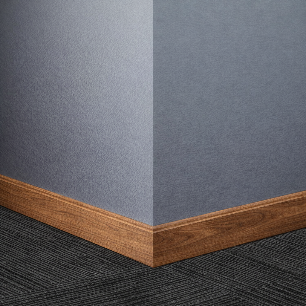 Tarkett / Johnsonite Masquerade Shoe Moulding
ME4 Seasoned Oak Falcon 1 1/2" x 8' Pieces by 1/4" Straight (Toeless)