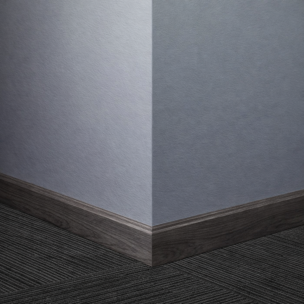 Tarkett / Johnsonite Masquerade Shoe Moulding
MF4 White Oak Espresso 1 1/2" x 8' Pieces by 1/4" Straight (Toeless)