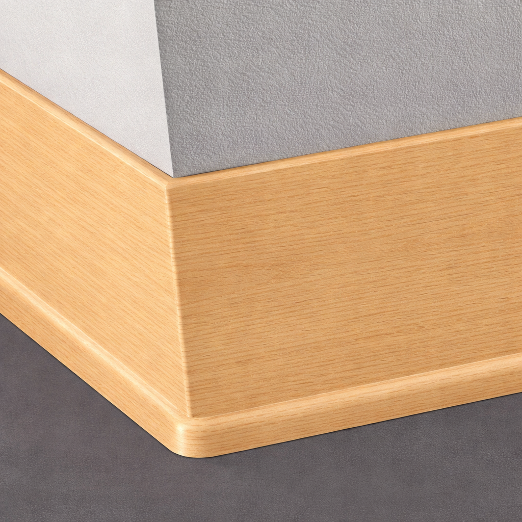 Tarkett / Johnsonite Masquerade Traditional Wall Base MS5 Light Balsa 4" x 4' Pieces by 1/8" Cove (with Toe)