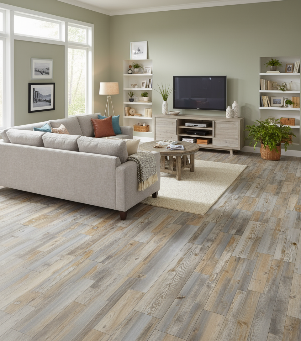 Luxway Terrain View 7" x 48" Glue Down LVT