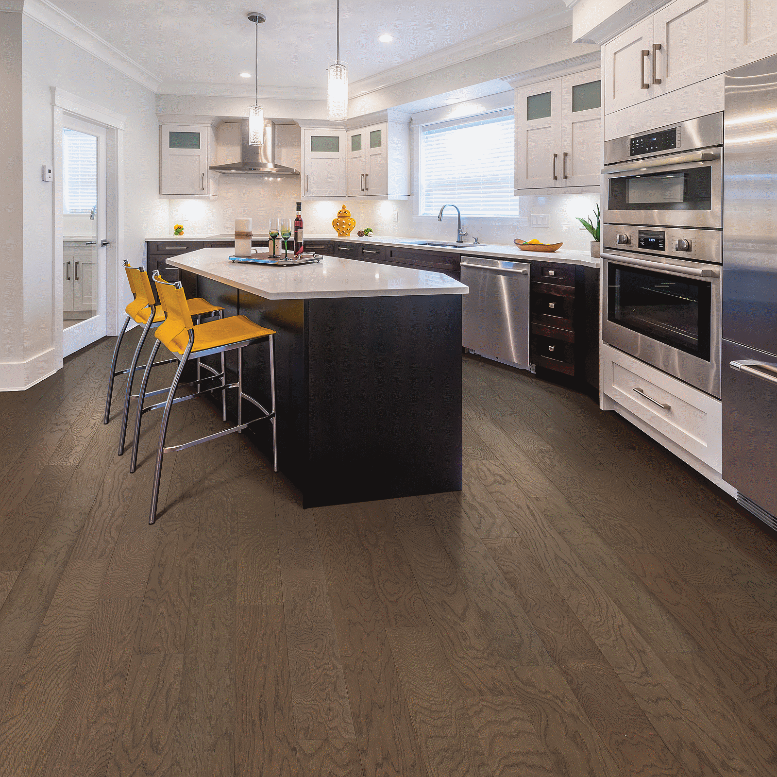Mohawk French Roast Oak Engineered Hardwood WED02-48 TecWood Essentials Cafe Society 5" x Random Lengths (28.25 SF/Box)