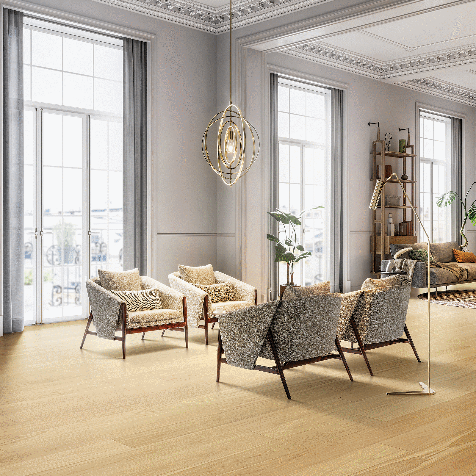 Mohawk Cork Wedge Oak Engineered Hardwood WED19-04 Ultrawood Plus Tideland Trail 7" X 81" (33.54 SF/Box)