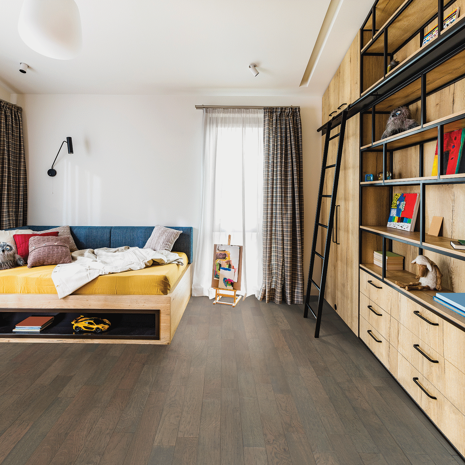 Mohawk Gray Mountain Hickory Engineered Hardwood WEK03-15 TecWood Essentials North Ranch Hickory 6.5" x Random Lengths (25.58 SF/Box) (Market Place)