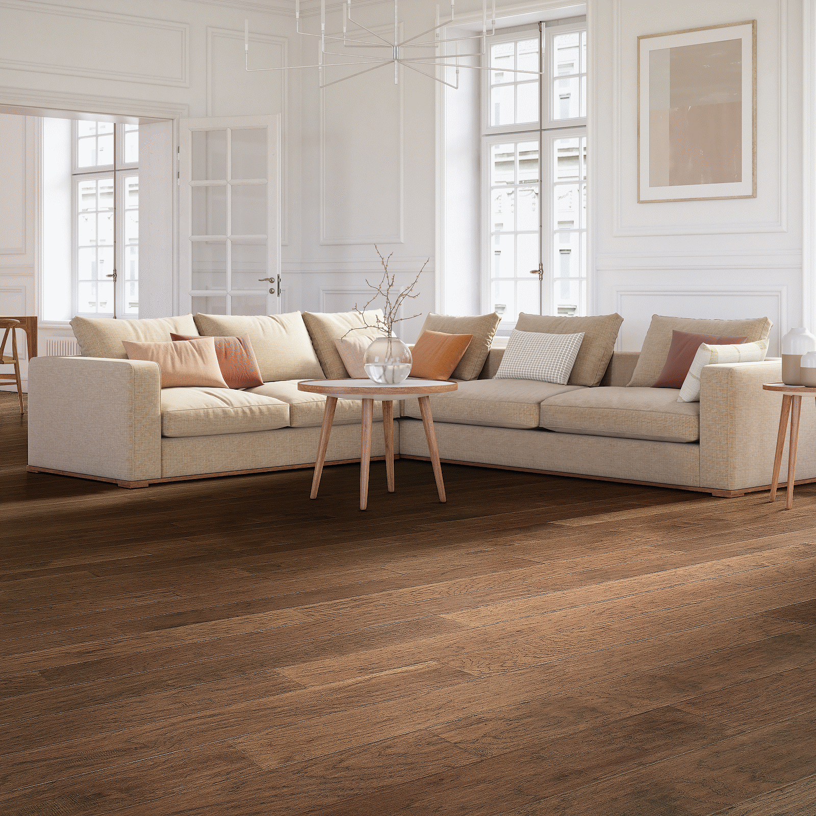 Mohawk Coffee Hickory Engineered Hardwood WEK07-94 TecWood Essentials Whistlowe 6.5" x Random Lengths (25.99 SF/Box)