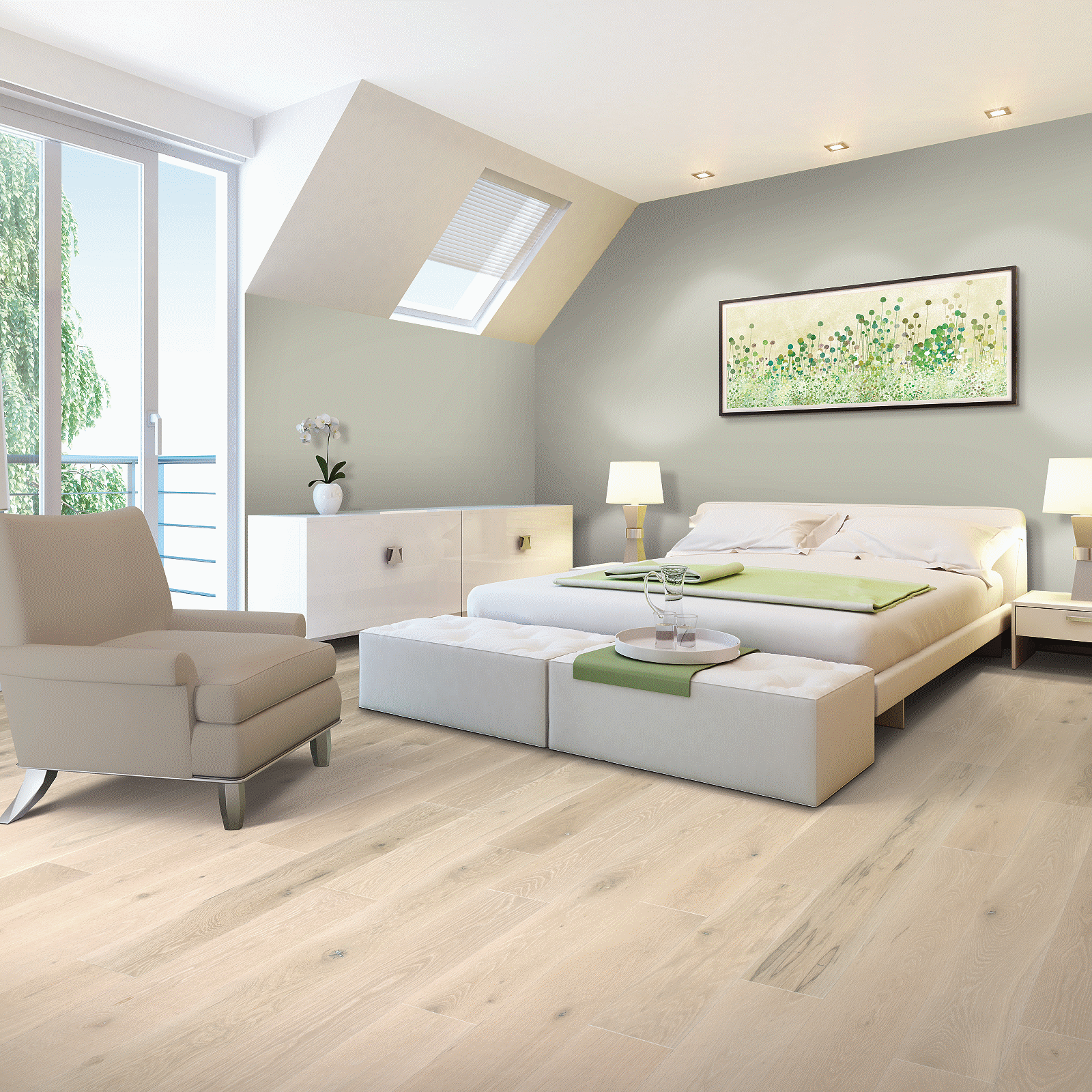 Mohawk White Cap Oak Engineered Hardwood WEK08-30 TecWood Select Coastal Couture Plus 7" x Random Lengths up to 72" (35 SF/Box)