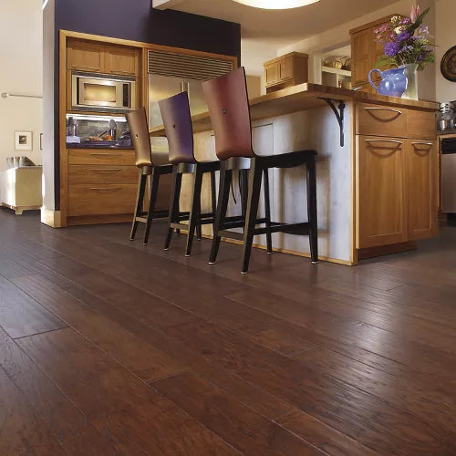 Mohawk Coffee Hickory Engineered Hardwood WEK27-94 TecWood Essentials Windridge Hickory 5" x Random Lengths (23 SF/Box)
