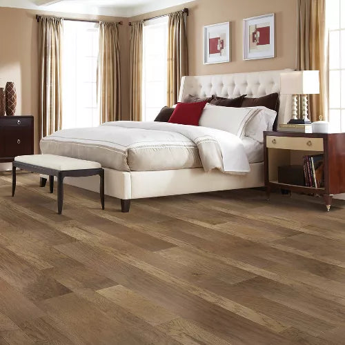 Mohawk Sepia Hickory Engineered Hardwood WEK33-93 TecWood Essentials Weathered Portrait Multi Width 3” 5” 7” x Random Lengths (29.85 SF/Box)
