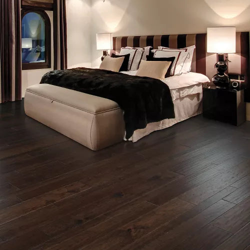 Mohawk Espresso Hickory Engineered Hardwood WEK33-96 TecWood Essentials Weathered Portrait Multi Width 3” 5” 7” x Random Lengths (29.85 SF/Box)