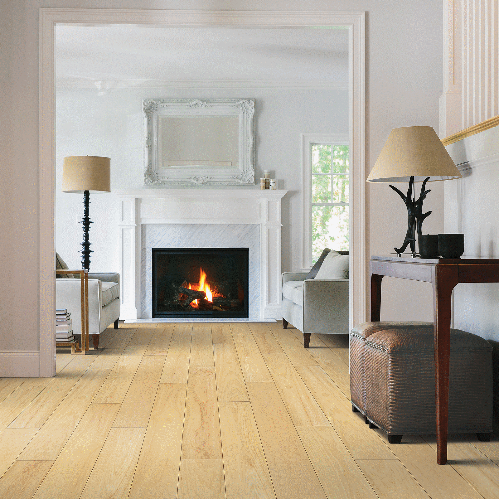 Mohawk Natural Hickory Engineered Hardwood WEK42-04 TecWood Plus Beachside Villa 7.5" x 75" (23.31 SF/Box)