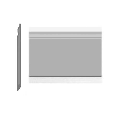 Roppe Pinnacle Plus Wall Base Classic #25 Pewter 4 9/16" x 60' Roll by 3/16" Straight (Toeless)