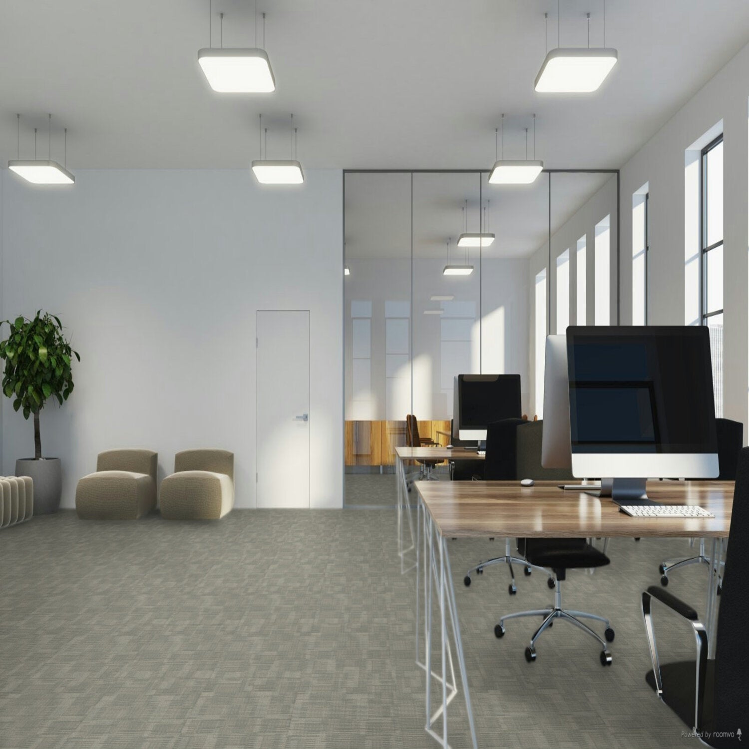 Pentz Carpet Blockade 7039T-2120 Rampart 24" X 24" (72 SF/Box)