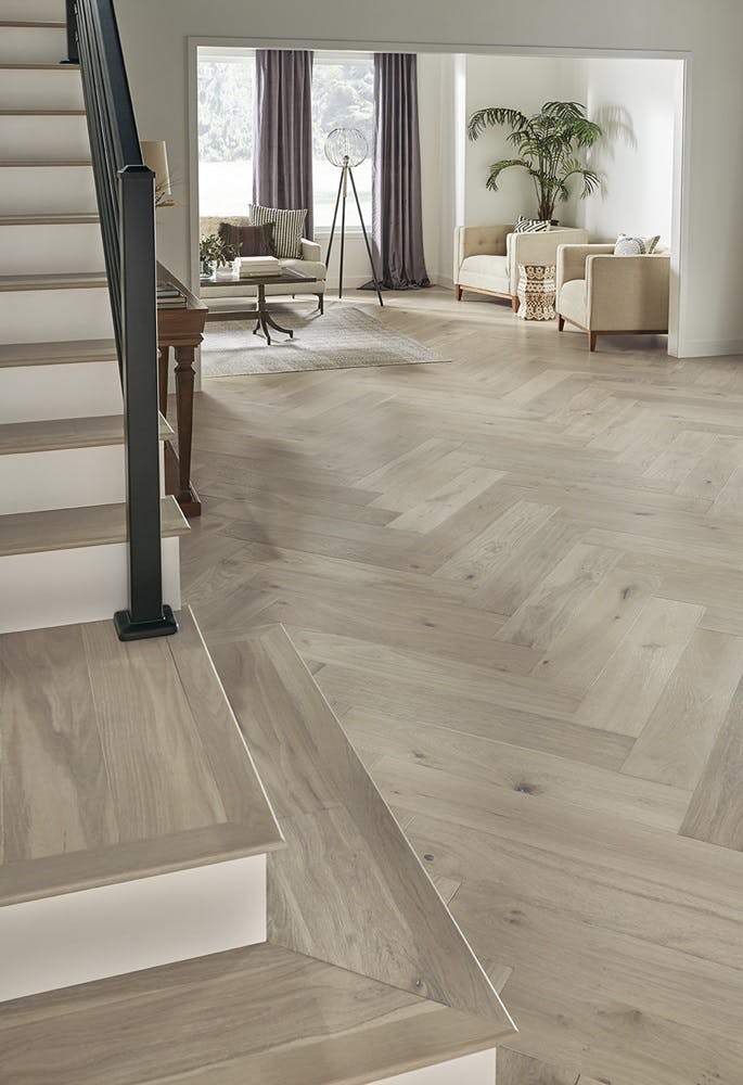 Mannington Wintry Engineered Hardwood HPLS37WINF1 Latitude Park City Herringbone 7 1/2" x 37.5” (23.4 SF/Box)