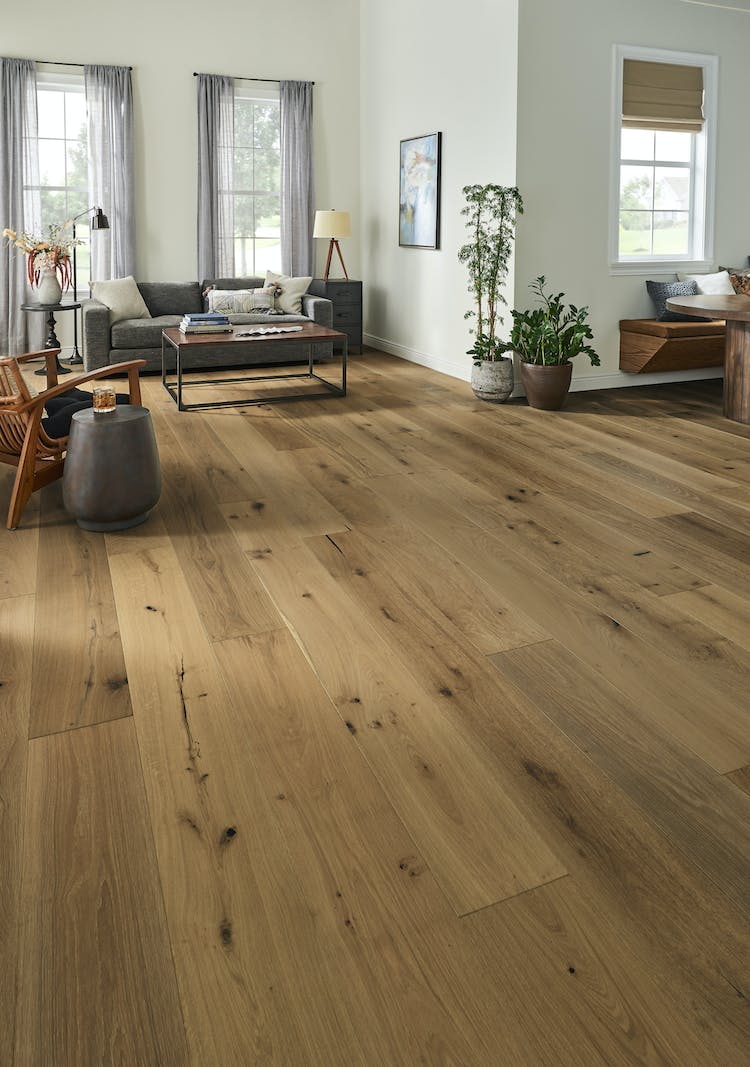 Mannington Oyster Engineered Hardwood SANC10OYS1 Latitude Sanctuary 9 1/2" Wide With Varying Lengths Up to 7' (28.42 SF/Box)