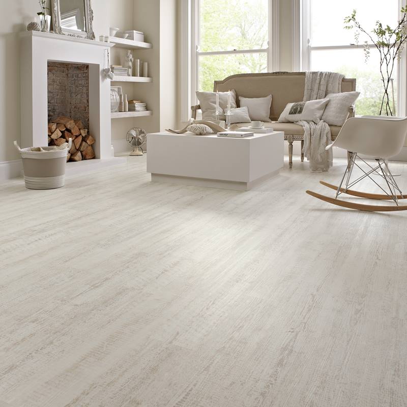 Karndean Knight Tile Gluedown KP105 White Painted Pine 6" x 36"