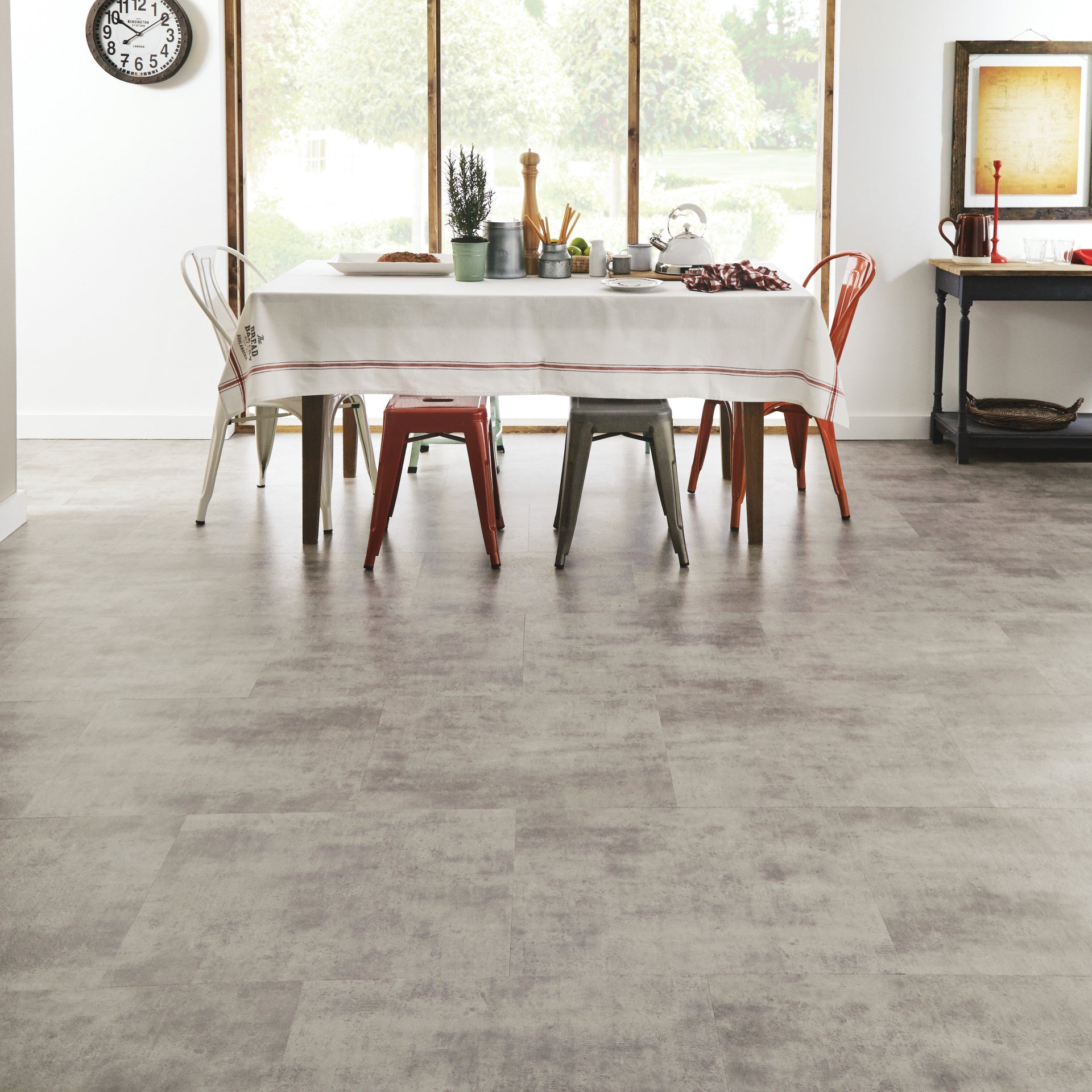 Karndean LooseLay Colorado LLT201 Gray stone tile 20" x 24"