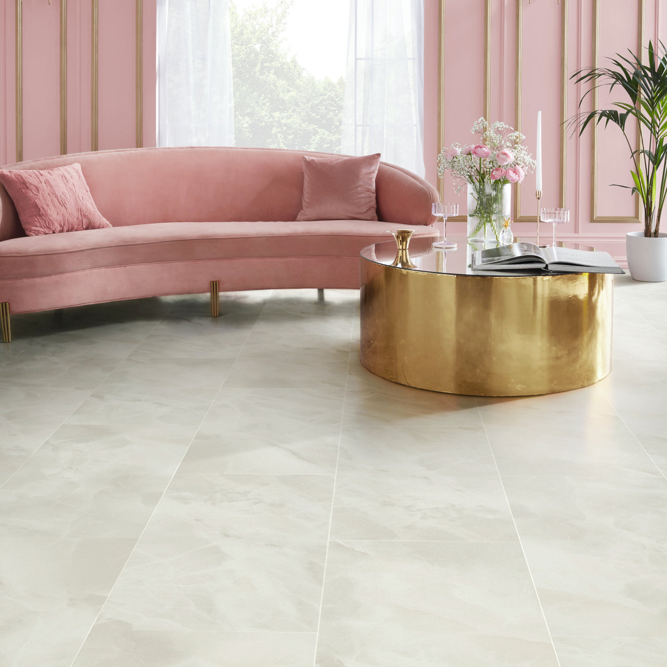 Karndean Art Select AKT-LM35 Pearl Onyx Floor Tile 18" x 36"