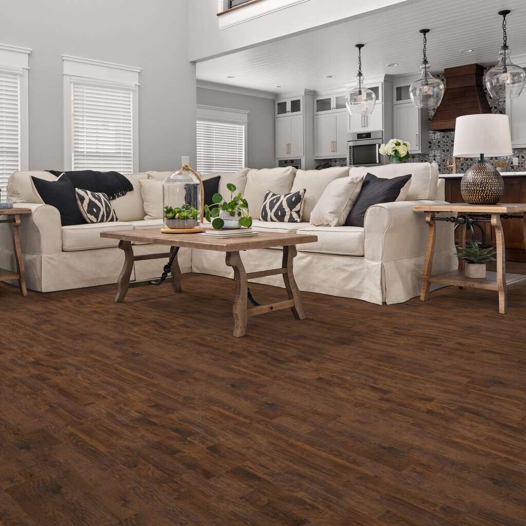 Shaw Sequoia 6 3/8 SW545-07002 Canyon 6.38" x Random Lengths up to 58.5" Engineered Scraped Hickory Hardwood Flooring (30.48 SF/Box)