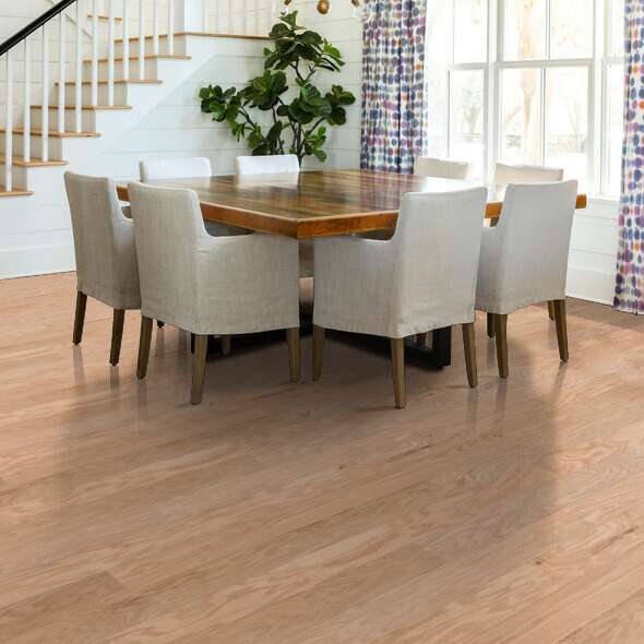 Shaw Timeless Oak 5" SW695-00143 Natural 4.94" x Random Lengths up to 58.56" Engineered Smooth Oak Hardwood Flooring (19.72 SF/Box)