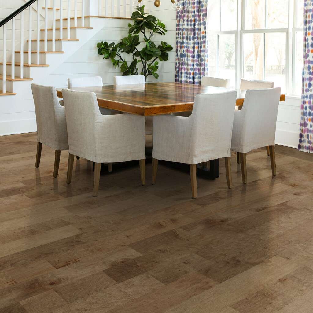 Shaw Pacific Grove SW594-02005 Buckskin 6.38" x Random Lengths up to 58.5" Scraped Maple Hardwood Flooring (30.48 SF/Box)