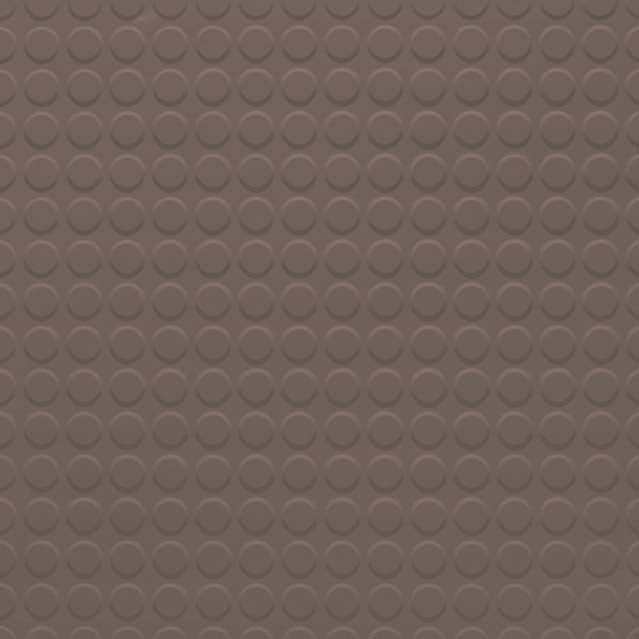 Tarkett Raised Round Rubber Tile 149 Milk Chocolate RT149RD 24" x 24" by 1/8"