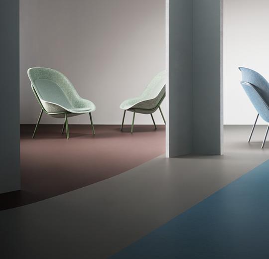 Forbo Marmoleum Solid Walton Uni & Cirrus 3367 Alloy Linoleum Flooring