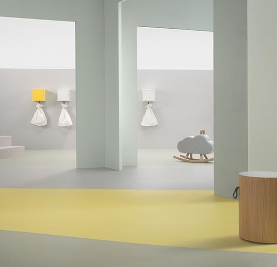Forbo Marmoleum Solid Walton Uni & Cirrus 3369 Titanium Linoleum Flooring