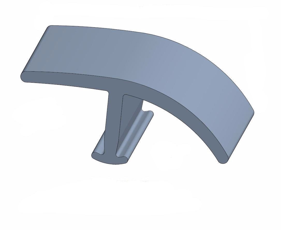 Tarkett / Johnsonite CD-XX-B T-Molding 1/2" and 1/8" 240' LF/Box – product image showing size, style, and brand details.