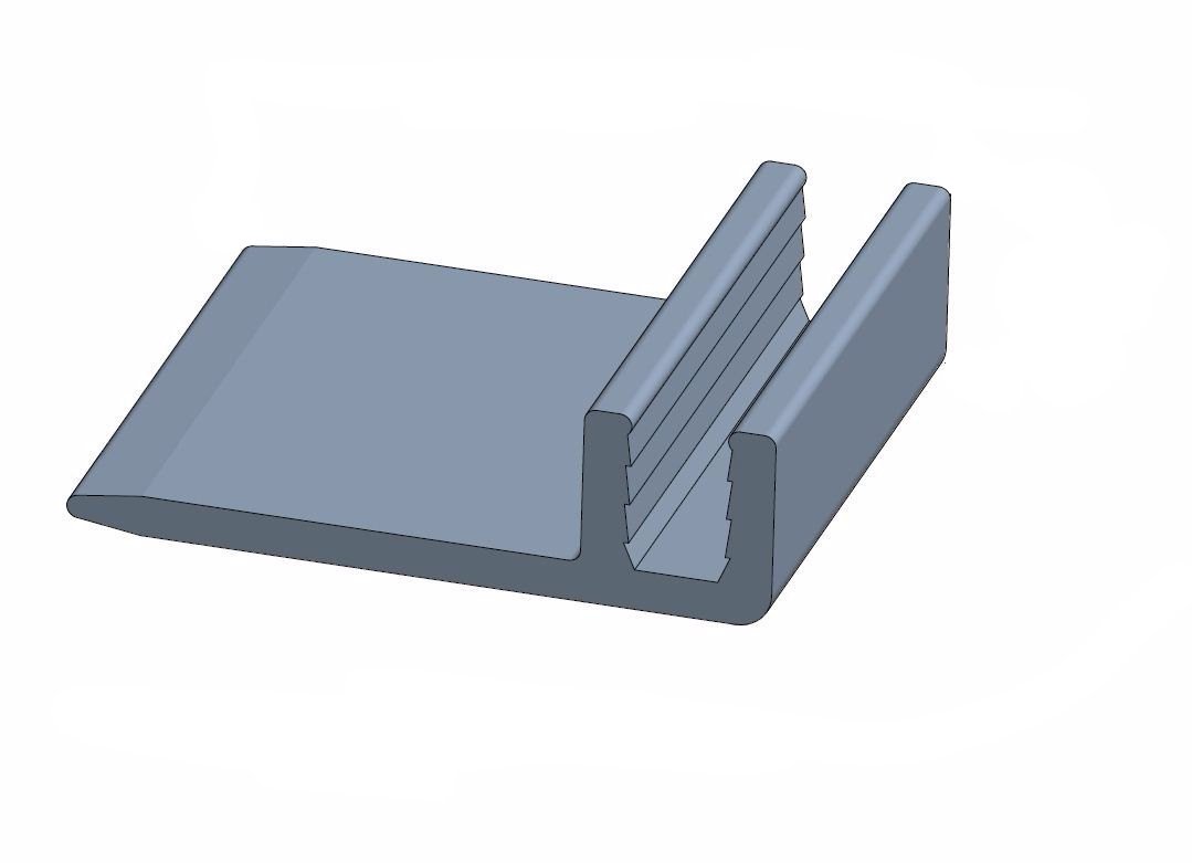 Tarkett / Johnsonite CDB-00-A T-Molding Track 11/32" x 1- 3/16" 240' LF/Box – product image showing size, style, and brand details.
