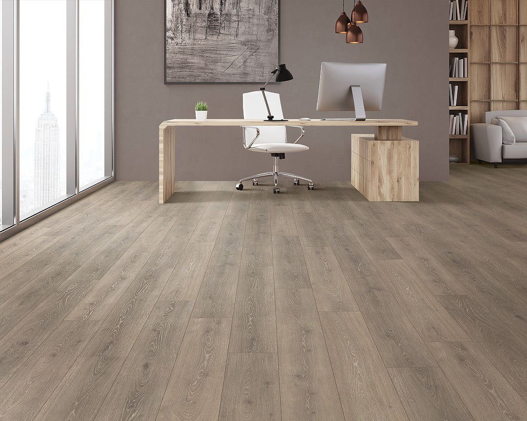Mohawk Wicker Laminate CDL77-10W RevWood Select Boardwalk Collective 7.48" x 47.25" (22.09 SF/Box) — room view