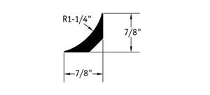 Johnsonite Cove Filler Strip CFS-00-A Flooring Components 1-1/4"